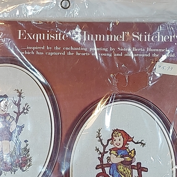 Vtg Paragon Needlecraft Exquisite Hummel Stitchery Embroidery Kit Farm Boy 0655 - Picture 4 of 9